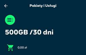 [Plush na kartę] darmowy pakiet 500 GB na 30 dni w nowej aplikacji iPlus