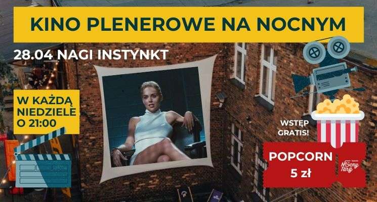 Kino Plenerowe na leżakach na Nocnym Targu we Wrocławiu >>> bezpłatny seans filmu Nagi Instynkt