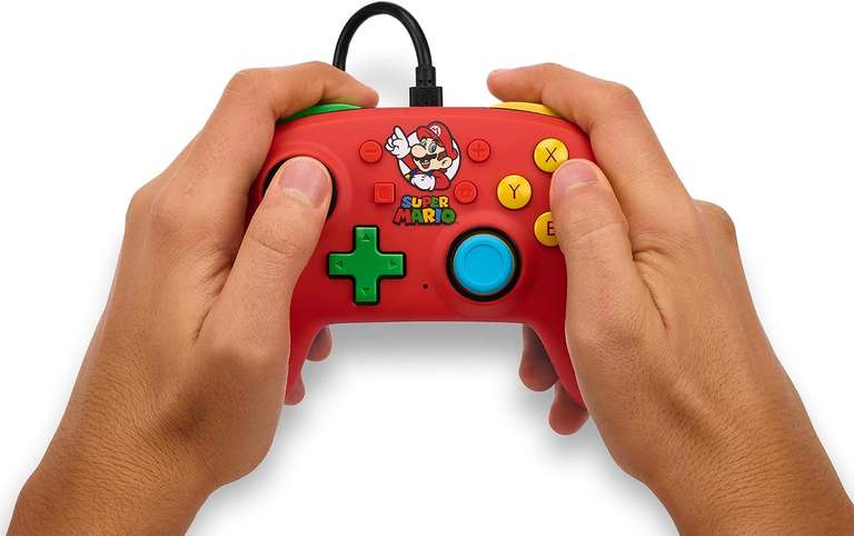 Przewodowy licencjonowany kontroler PowerA do Nintendo Switch z motywem Mario @ Amazon