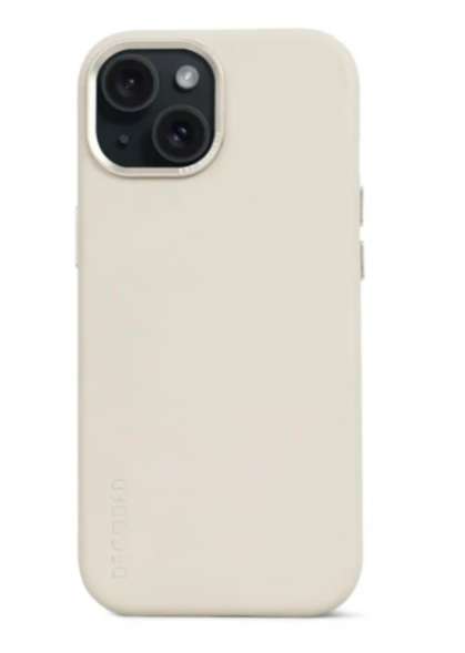 Decoded Leather Back Cover do iPhone 15 clay