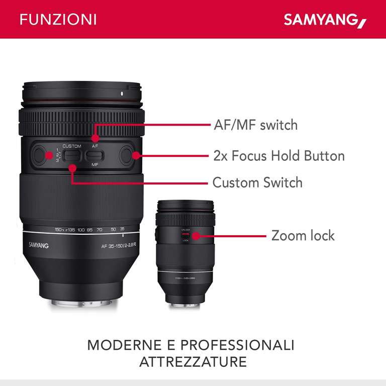 Obiektyw Samyang AF 35-150mm F2.0-2.8 FE do Sony E