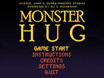 Gry za darmo np Monster hug @itch.io