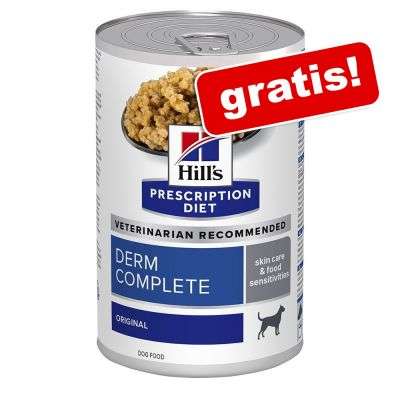 Mokra karma dla psa Hill’s Prescription Diet Derm Complete, 370 g gratis!