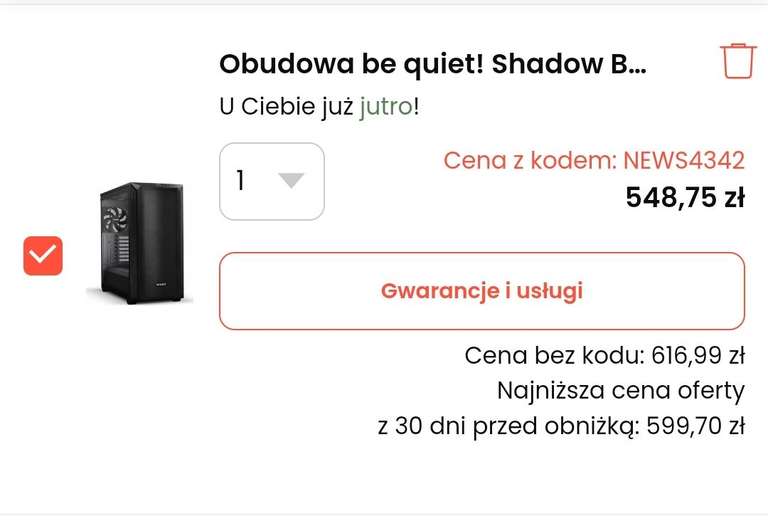 Obudowa PC be quiet! Shadow Base 800 Cena koncowa 548,75 zl