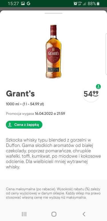Whisky Grant's 1l