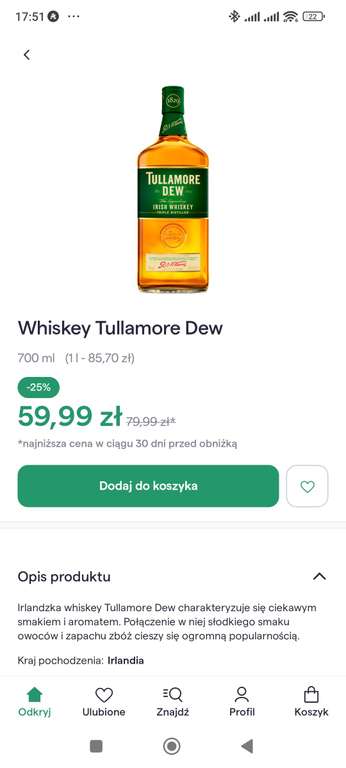 Whiskey Tullamore Dew 0.7