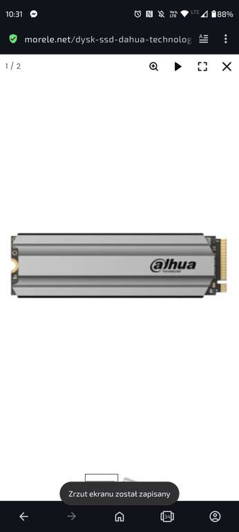 Dysk SSD Dahua Technology C900 Plus 1TB M.2 2280 PCI-E x4 Gen3 NVMe