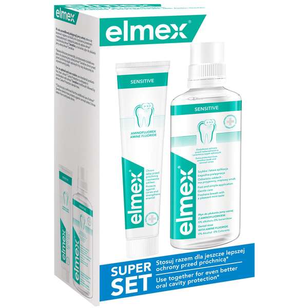 Zestaw Elmex Sensitive Plus/Elmex Przeciw Próchnicy (2+1 - 15,33 zł za zestaw) + Darmowa dostawa paczkomat| Tylko dla zalogowanych