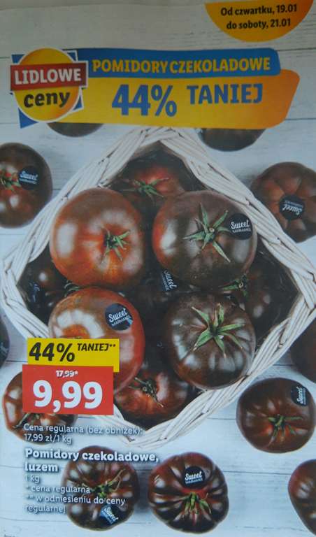 Pomidory czekoladowe luzem 1kg @Lidl