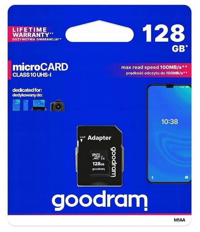 Karta pamięci SDXC Goodram M1AA-1280R12 128 GB