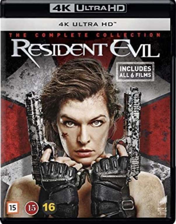Sony Pictures Resident evil 1-6 kompletna kolekcja 4K UHD bluray blu-ray film filmy