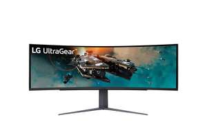 Zakrzywiony monitor gamingowy UltraGear 32:9 Dual QHD 49” o częstotliwości odświeżania 240 Hz +monitor 27 cali full hd