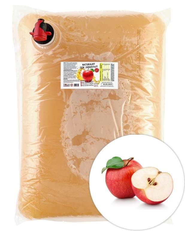 Sok jabłkowy słodki tłoczony 5l