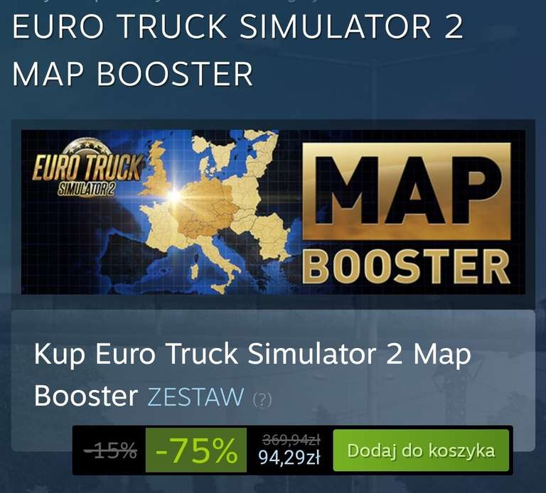Euro Truck Simulator 2 "Map Booster" na Steam