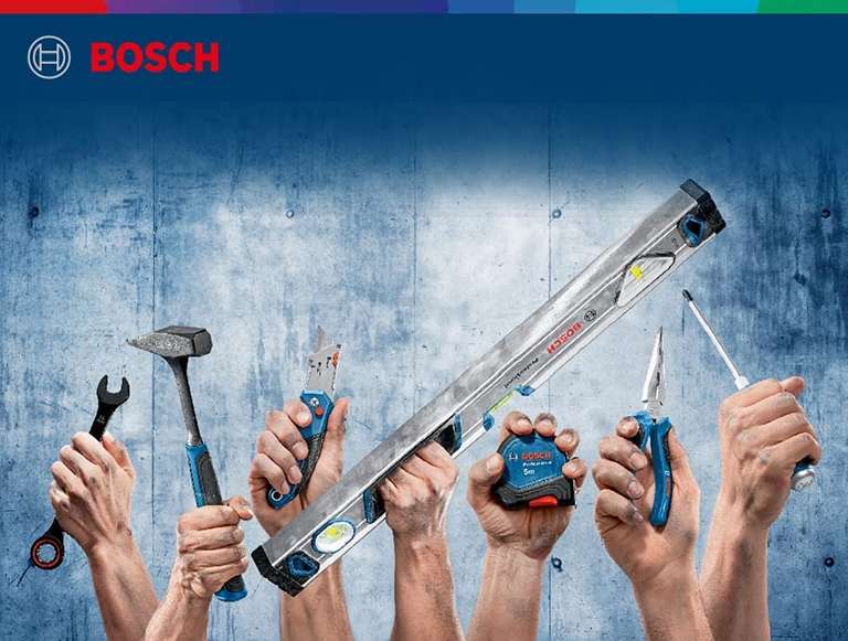 Kombinerki Bosch Professional 180 mm (stal chromowo-wanadowa, gumowany uchwyt)