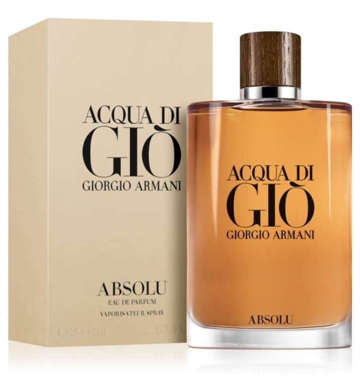 Wszystkie perfumy i zestawy Emporio Armani 20% taniej np. Acqua di Giò Absolu 200 ml za 490 zł + gratis