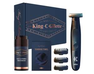 King C. Gillette zestaw maszynka stylemaster balsam po goleniu ręcznik hebe