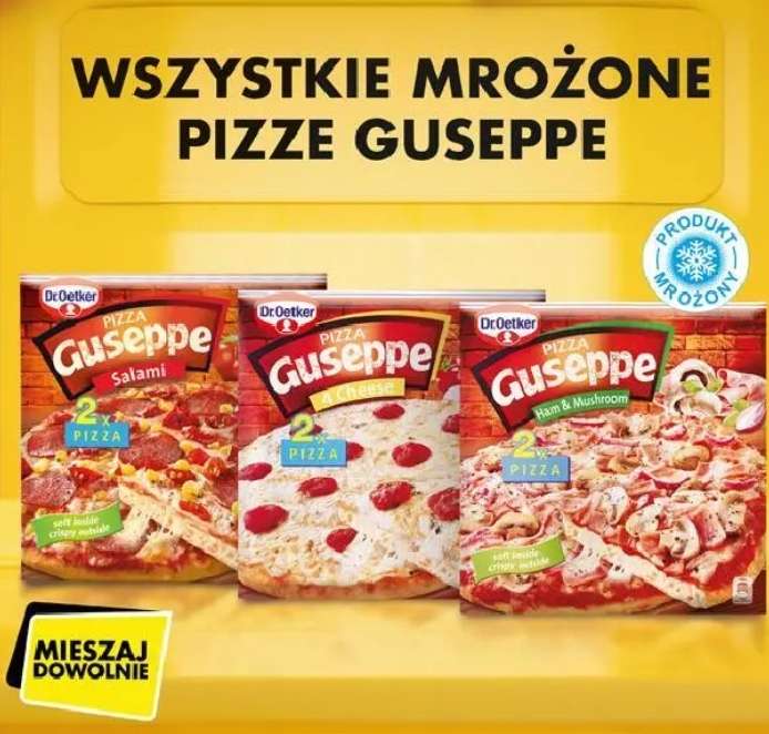 Wszystkie Mrożone Pizze Guseppe Drugi Produkt 70% Taniej - Biedronka
