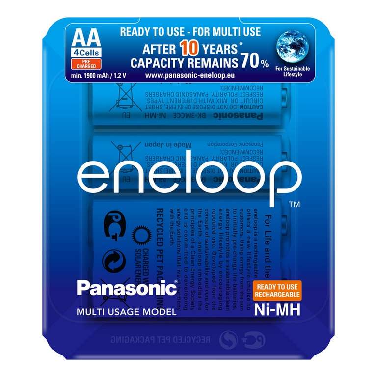 Akumulatorki Panasonic Eneloop AA 2000 mAh BK-3MCCE - 4 sztuki + etui (darmowa wysyłka, sprawdzony sprzedawca, gwarancja, FV)