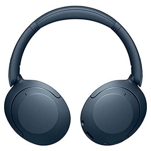 Bezprzewodowe słuchawki Sony WH-XB910N, ANC, 30h, Alexa Google Assistant, z mikrofonem, niebieskie