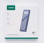 Obudowa na dysk UGREEN SSD NVMe M.2, USB 3.2, 10 Gb/s (2 przewody w zestawie - obudowa radiator) @ Amazon