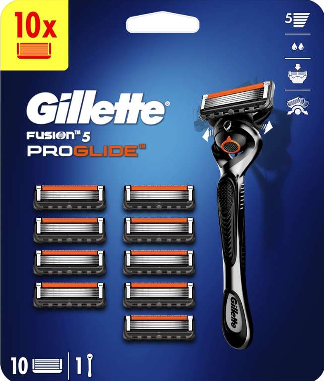 Gillette Fusion ProGlide Maszynka do golenia dla mężczyzn - 10 Ostrzy