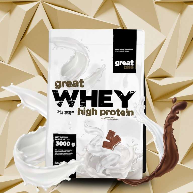 Great Whey High Protein 3kg - różne smaki
