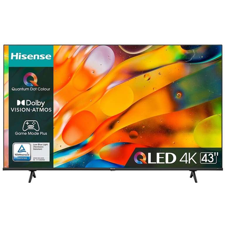 Telewizor QLED Hisense 43E7KQ 4K 43" VIDAA VRR HDR Dolby Vision 288,37 eur