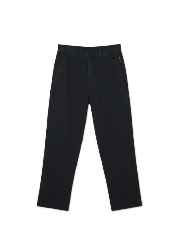 Czarne bawełniane spodnie (28-36)