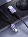 Kabel TOPK USB-C 2m 3szt w oplocie QC3.0 QC2.0
