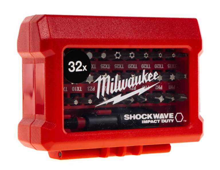 Milwaukee zestaw bitów udarowych SHOCKWAVE 32szt.