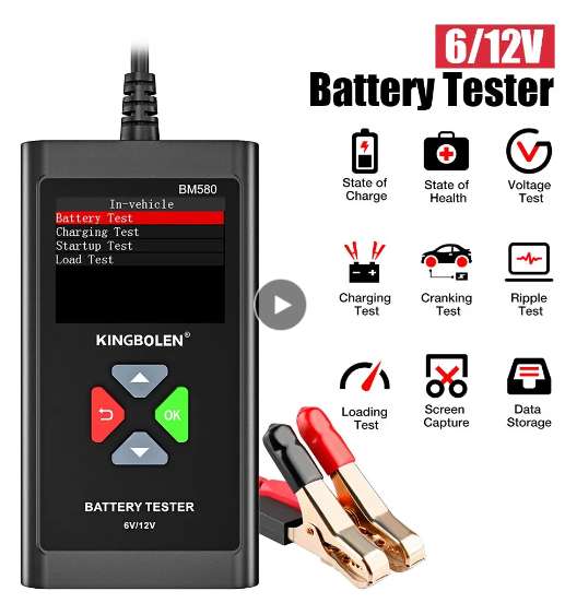KINGBOLEN BM580 Tester akumulatora samochodowego $19.64