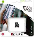 Karta pamięci Kingston Canvas Select Plus SDCS2/256GB UHS-I, U3, V30, A1 zapis/odczyt - 75/95 MB/s Gwarancja wieczysta Darmowa dostawa