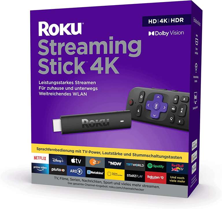 Roku 3820EU Streaming Stick Odtwarzacz Multimedialny 4K HD/4K/HDr