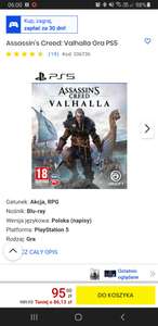 Assassin’s Creed: Valhalla Gra PS5 Playstation 5 Media Expert oraz PS4 /XBOX ONE/X