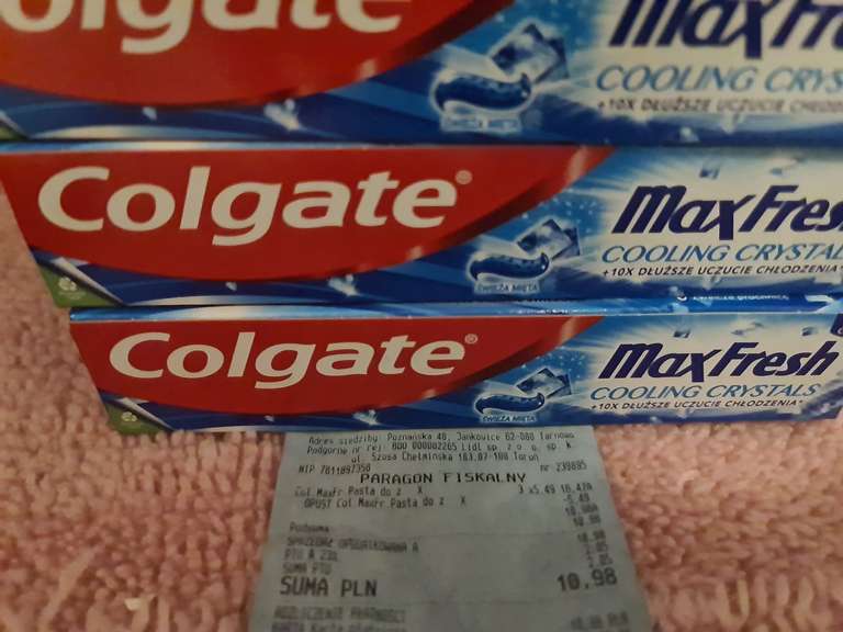 Pasta do zębów Colgate Max Fresh 100ml, podwójna promocja 3,66 zł/1 sztuka w Lidl