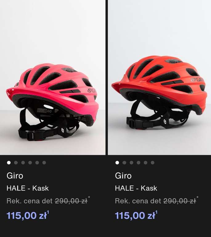 Kaski rowerowe Giro różne rodzaje od 115zł w górę