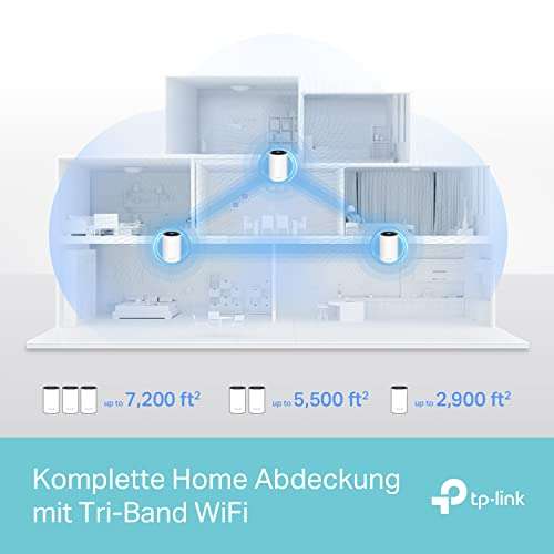 Tp-Link Deco XE75 AXE5400 Tri-Band System Wifi Mesh, 3 Szuki 389,98€