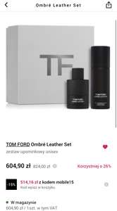 Perfumy zestaw upominkowy Tom Ford Ombre Leather Set w aplikacji