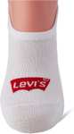 Levi's Skarpety Stopki Uniseks High Rise Batwing Logo (3 pak) Białe