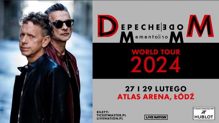 Ostatnie bilety na koncert Depeche Mode: Memento Mori World Tour 2024 wt., 27 lut 2024wt., 27 lut 2024, 18:00 | Atlas Arena, Łódź