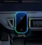 Baseus uchwyt samochodowy na telefon z indukcją (bezprzewodową ładowarką) podświetlenie LED 15,26$