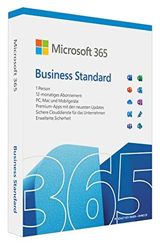 Microsoft (Office) 365 12m Business Standard 5 urządzeń - wersja box DE (72,20EUR + wysyłka 4,06EUR)