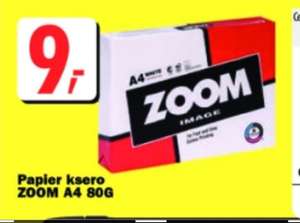 Papier ksero Zoom A4 za 9zł. Media Expert Sochaczew i Nidzica