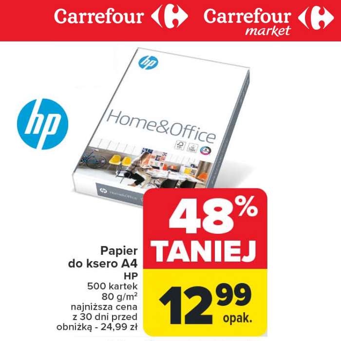Papier ksero A4 HP 500 arkuszy - Carrefour