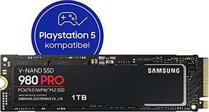 Dysk Samsung 980 PRO 1 TB PCIe 4.0 (do 7000 MB/s) NVMe M.2 (2280) wewnętrzny Solid State Drive, 113,48 €