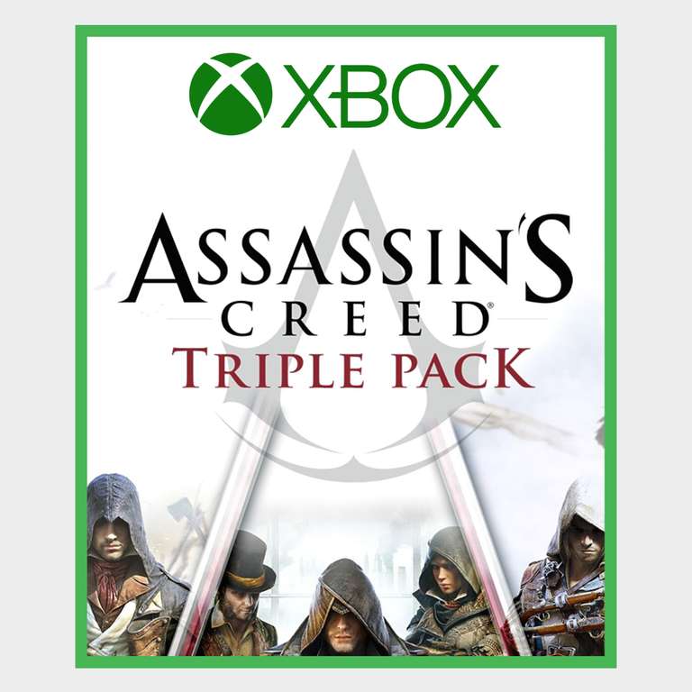 Assassin's Creed Triple Pack AR Gra XBOX One / Xbox Series X|S CD Key - wymagany VPN
