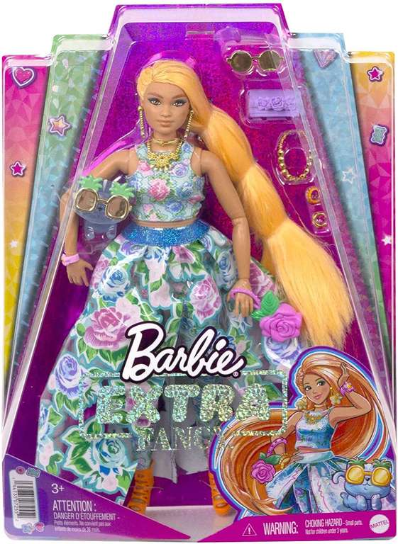 Barbie Extra Fancy Lalka Kwiaty z kotem i akcesoriami