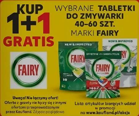 Tabletki do zmywarki Fairy 1+1 - Kaufland