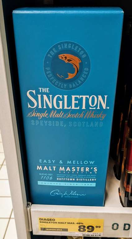 Singleton Single Malt Master's Whisky 0,7 sklepy Netto